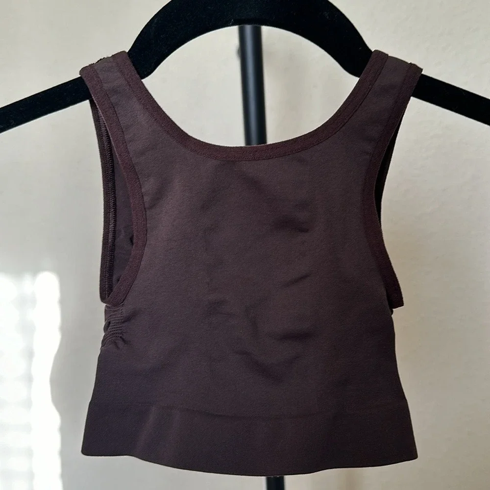 SKIMS SEAMLESS SCULPT SCOOP PLUNGE BRALETTE ESPRESSO XXS $38‎ - Picture 4 of 6